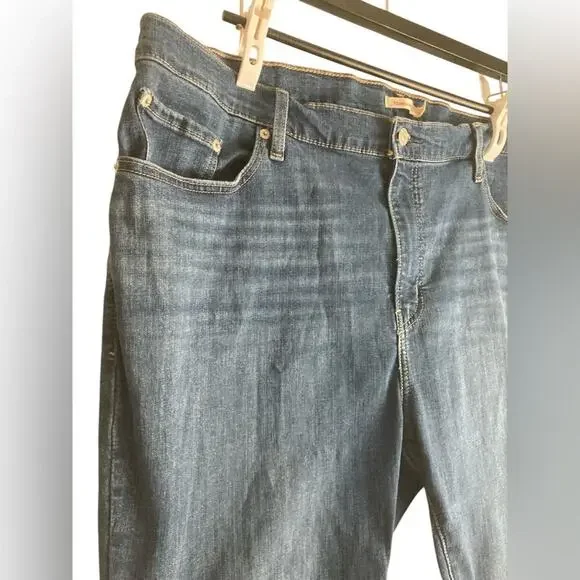 Women's Levi’s size 22W jeans Plus Size 721 High-Rise Skinny Jeans irregular - Picture 4 of 11